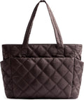 Uselike Tote Bag for Women, Lightweight Puffer Tote Work Bags with Compartments for Travel, Quilted Shoulder Bag with Zipper