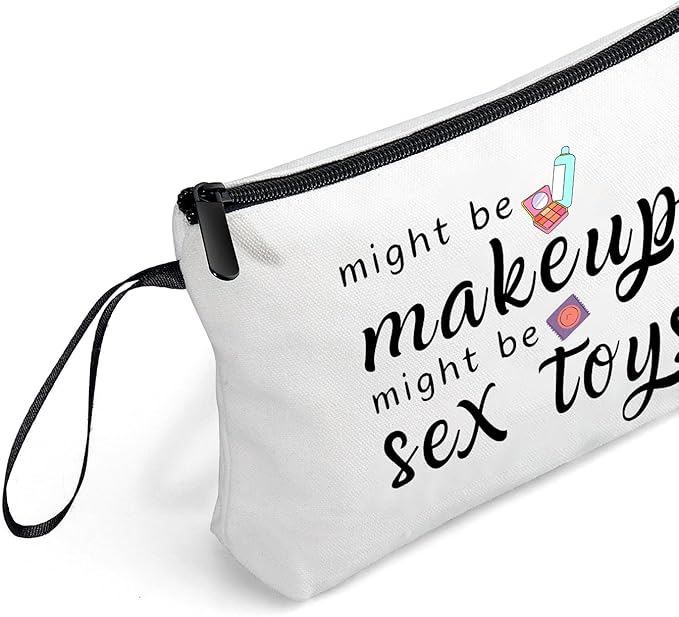 ARIOSEY Funny Gifts for Women, Makeup Bag for Purse, Couple's Travel Cosmetic Bag, Womens Gifts for Christmas