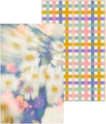 GEOMETRY Spring Kitchen Towels - Quick Dry Microfiber Cloth Spring & Summer Dish Towels for Kitchen Drying - Premium Quick Dry Towel - Soft Flora, 18" x 30" - 2-Pack