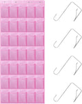 Teikou 35Large Pockets Over The Door Shoe Organizer, Mesh Pockets Shoe Holder Rack, Capacity hanging shoe organizer，door shoe rack With 4 Metal Hook.