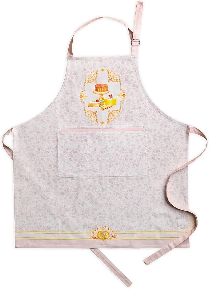 Maison d' Hermine 100% Cotton Apron for women with Pocket Kitchen Chef Apron for Men Cooking Gardening Server Waitress