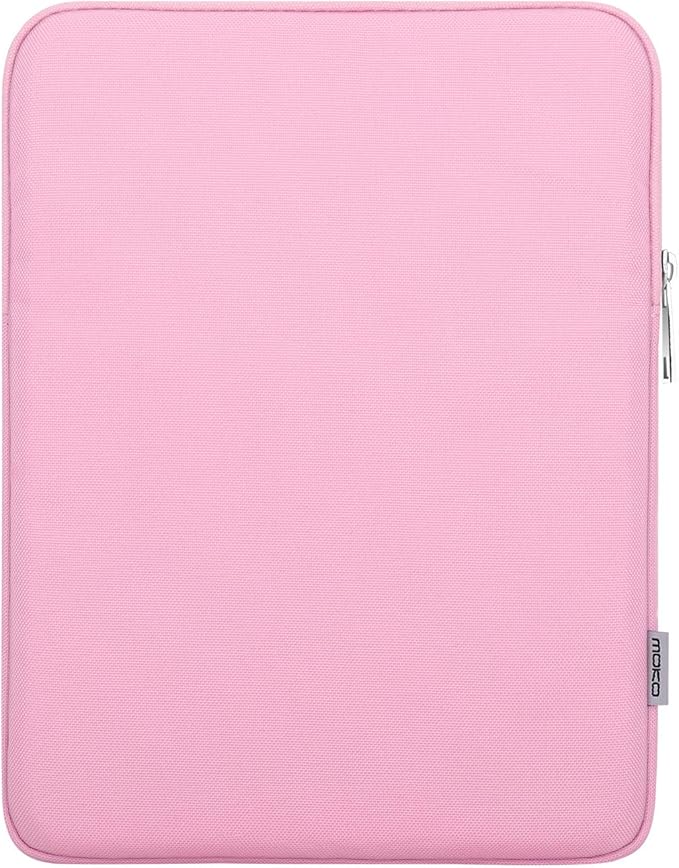 MoKo 9-11 Inch Tablet Sleeve Bag Carrying Case Fits New 11inch iPad Air M3, iPad A16 2025, iPad Pro 11 M4, Air 5/4/3, iPad 10/9/8th Gen, Tab S8/S9 11", Pink