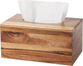 CATORY Tissue Box Cover, Acacia Wood Tissue Box Cover Rectangle, Tissue Box Holder Rectangular Covers Your Tissues, Decorative Tissue Box Cover with Slide-Out Bottom
