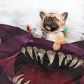 ENSFTF Pet Blanket,Warming Ultra Soft Warming Mat for Indoor Pet Beds & Furniture Reversible Blanket Machine Washable 27.6 * 19.7Inch,Monster Pattern