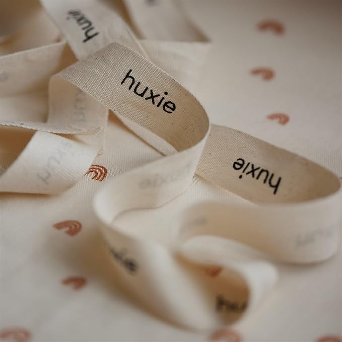 Huxie Swaddle - 100% Organic Cotton - Muslin Swaddle Blankets for Newborn, 47" x 47" (Rainbows)