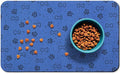Dog Food Mats,Cat Absorbent Water Bowl Feeding Mats Pet Placemats for Food and Water Spot 17 * 30 inch