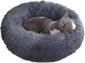 Aofast Calming Dog & Cat Bed for Extra Large Small Medium Sized Pet, Donut Washable Comfort Fluffy Warm Round Mat for Puppy Kitten, 8 Size Essentials Furniture Supplies Indoor