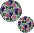 Boccsty Spring Summer Grape Trivets for Hot Pots and Pans Leaves Pot Holders 2PCS Hot Pads Kitchen Pot Holder for Counter Table Countertop Farmhouse