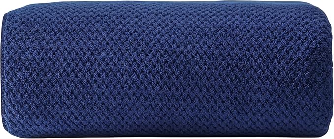 Akzpe 40x80 Inches Bath Sheets Towels for Adults Oversized Bath Towels Extra Large Luxury Super Soft Absorbent Quick Dry Microfiber (Navy Blue,1PCS)
