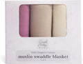 Sweet Acorn Muslin Swaddle Blanket – Soft Cotton Muslin Baby Blanket for Newborns, Infants, and Toddlers, All-Season Comfort Baby Essential - Purple, Grey, White