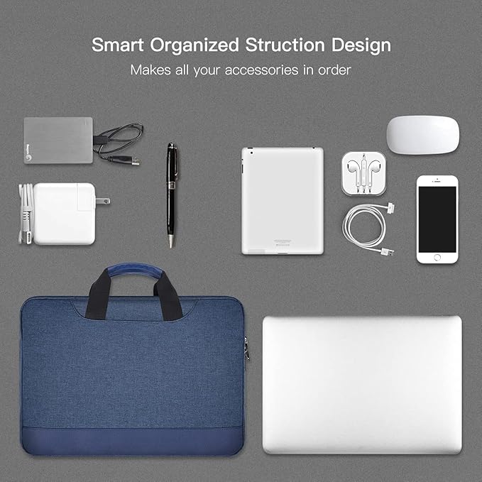 14-15 Inch Laptop Sleeve Case Men Women Bag for MacBook Pro 14 M5/M4/M3/M2, Macbook Air 15 M4/M3, HP Pavilion/Chromebook 14, Dell Inspiron 13 5000, Lenovo Acer ASUS Chromebook 14, Surface 15 Case,Blue