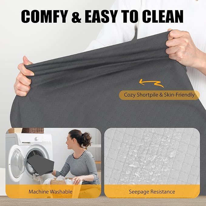 ESCRODOI Car Dog Bed for Trunk, Non-Slip SUV Cargo Liner for Dogs, Travel Pet Mat Cushion with Supportive Foam, Removable Cover for Easy Cleaning, Suitable for SUV&Truck
