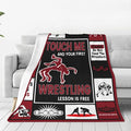 wsradto Wrestling Blanket Wrestling Enthusiasts Throw Blanket Inspirational Bedding Lovers Gifts Cozy Fleece Flannel Lightweight Stuff Plush for Men Boys Adults for Couch Sofa Bed Home Decor 60"X80"