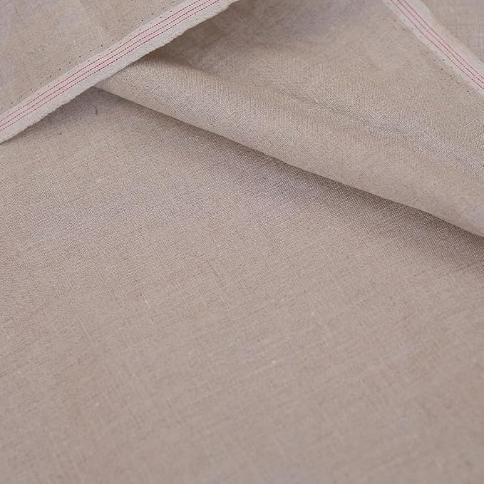 Japan Nature 100% Linen Fabric for Clothing, Home Decor, Pillow, Sofa, 55" Width, Craft by The Yard (Nature Color)