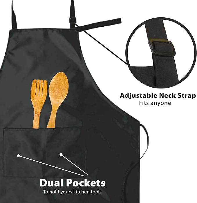 Chef Apron Men, Women, Personalized Adult Aprons for Women and Men, Personalized Baking Gifts, Professional Aprons for Chefs, Men - Women Cooking Gift for Christmas, Birthday, Fathers Day, Mothers Day