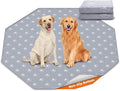 PJYuCien Washable Pee Pads for Dogs 2 Pack, 89" x 33" Octagonal Non-Slip and Leak-Proof Pee Mat, Puppy Training Pads for Whelping, Playpen, Crate, Bed （24/30/36/42'' 8 Panels Pen）