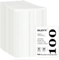 GLOYY Disposable Dish Cloth and Cleaning Handi Wipes, 100ct, Multi-Use Rags for Kitchen, Bathroom and Windows, White