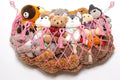 YKBU Stuffed Animal Net or Hammock Macrame Toy Diaplay Plush Toy Holder Corner Wall Hanging Net for Stuffed Animal Storage (Pink,49" W)
