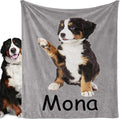 GlisterGlow Personalized Dog Blanket, Customized Pet Blankets with Name Picture, Throw Blanket for Small Medium Large Dog Puppy Cat
