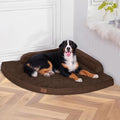 MEKIY Large Orthopedic Dog Bed with Sides XXXL Dog Beds with Removable Washable Cover Non-Slip Waterproof Pet Bed for Extra Large Dogs - Brown XXXL