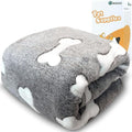 Dog Blankets for Large Dogs, 1 Pc Dog Blanket Washable, Soft Fluffy Flannel Pet Blanket Mat Cover for Bed Couch, Cute Print Puppy Blanket 60" x 50"