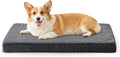 JOEJOY Orthopedic Medium Dog Bed, Washable Dog Crate Bed Medium Sized with Removable Cover, Egg Memory Foam Pet Beds, Grey, 29"x18"