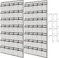 TidyMaster 2 Pack 35 Breathable Mesh Pockets Large Hanging Shoe Organizer Over The Door Shoe Rack for Closet Door Storage Shoe Holder Hanger, 8Hooks, White (67.7'' x 26.4'')