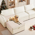 CYCMACO Waterproof Dog Bed Cover, Non-Slip Dog Blanket for Couch, Couch Covers for Dogs Washable, Pet Blanket for Furniture, Pet Bed Mat for Sofa, Car, Pet Supplies (40x50 Inch, Beige)