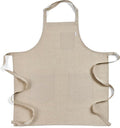 Solino Home Linen Bib Apron for Men & Women - 33 x 30 Inch Kitchen Apron with Front Pockets - Handcrafted from European Flax