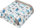 Organic Cotton Muslin Baby Blanket for Boys & Girls - Luxurious Soft Toddler Quilt for Swaddling - Gender Neutral Blanket - Baby and Toddler Gift - Sea Turtle