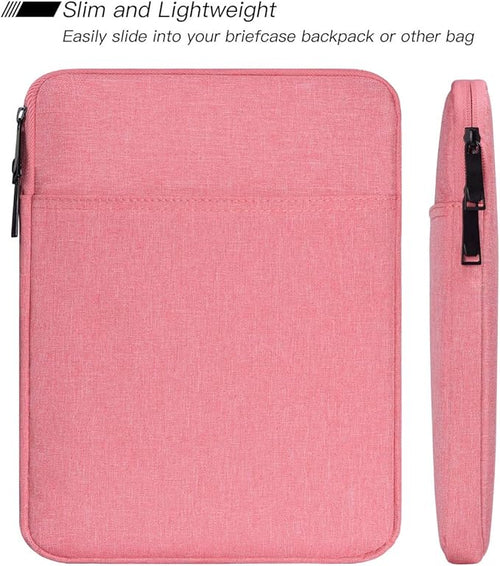 9-11 Inch Tablet Sleeve Case Bag for iPad 10.2 2021-2019, iPad 10th 10.9 2022, iPad Pro 11 M4/Air 11 M2, iPad Air 5/4 10.9, Samsung Galaxy Tab A8 10.5, Fit Apple Smart Keyboard, Pink