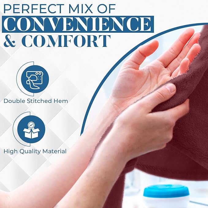DAN RIVER 6-Pack Premium Hand Towels (16x28 Inches) - 100% Cotton, Ultra Soft, Lightweight, Highly Absorbent Towels for Bathroom, Spa, Gym, Salon, Hotel, and Travel - Pomegranate