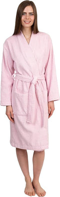 TowelSelections Womens Robe Cotton Kimono Bathrobe for Women Knee Length Terry Cloth Towel Robes for Women XS to 4X