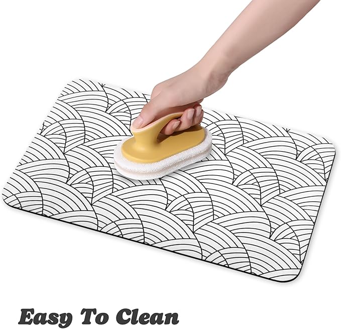 Dog Food Mats for Floors Waterproof, Dog Cat Water Bowl Mats Pet Feeding Absorbent Mat Dog Cat Pet Placemats for Food and Water Bohemia 24 * 32 inch