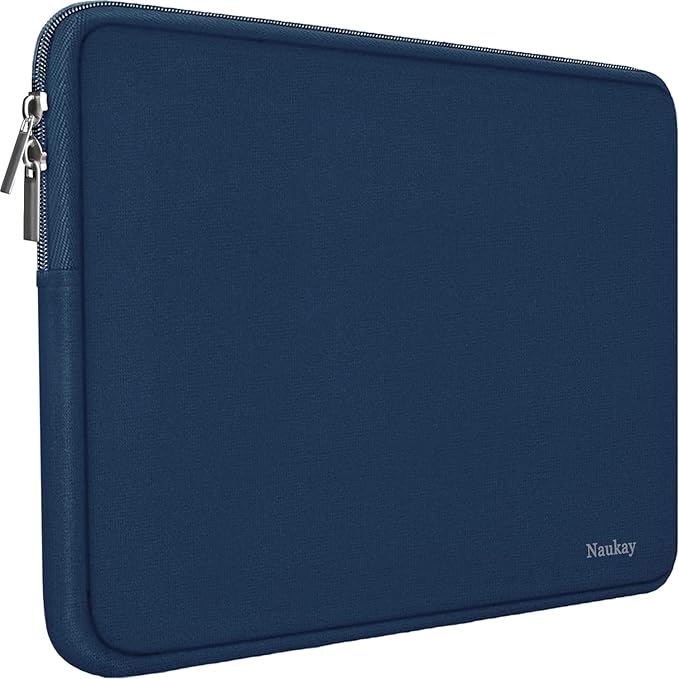 13 Inch Laptop Case,Resistant Neoprene Laptop Sleeve/Notebook Computer Pocket Case/Tablet Briefcase Carrying Bag Compatible with MacBook Pro,MacBook Air,Notebook Computer-(Dark Blue)