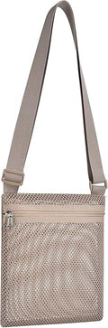 USPECLARE Heavy Duty Semi-Transparent Mesh Purse See Through Mesh Crossbody Bag