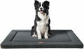 WESTERN HOME Dog Bed for Crate, High Resilience Foam Dog Crate Mat Kennel Pad with Soft Wavy Plush Comfortable Anti-Slip Washable Bed for Large Medium Small Dogs & Cats