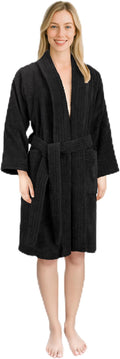 American Soft Linen Women’s 100% Cotton Terry Bathrobe – Soft, Absorbent, Quick Dry Turkish Robes for Women Quality Housecoat