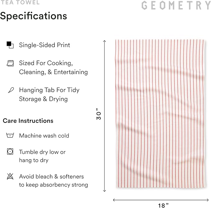 GEOMETRY Kitchen Towels - Quick Dry Microfiber Cloth Dish Towels for Kitchen Drying - Premium Quick Dry Towel - Made with Love - 3 Pack