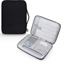 13 Inch Laptop Carrying Sleeve for 2025 Apple MacBook Air 13 Inch Laptop with M4 chip A3240, MacBook Air 13.6" M3 A3113 2024 / M2 A2681 2022 Protective Bag Case with Handle Pocket - Black