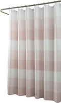 Dainty Home | Blush Ombre Waffle Weave Shower Curtain - 70" x 72" - Water Resistant Polyester Blend Fabric Shower Curtain - The Best Gradient Design Washable Waffle Shower Curtain
