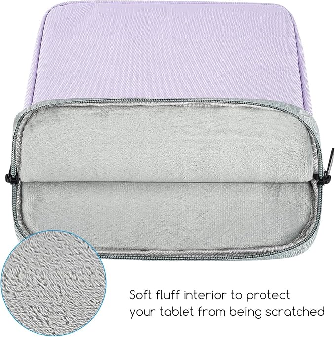 6-7 Inch Tablet Sleeve for Amazon Fire 7/Kindle 11th/Kindle Paperwhite Signature Edition & Kids 11th Gen 2021 6.8"/Kindle Oasis Touch,Kobo Clara 2E/Libra 2 eReader Protective Bag Case(Purple)