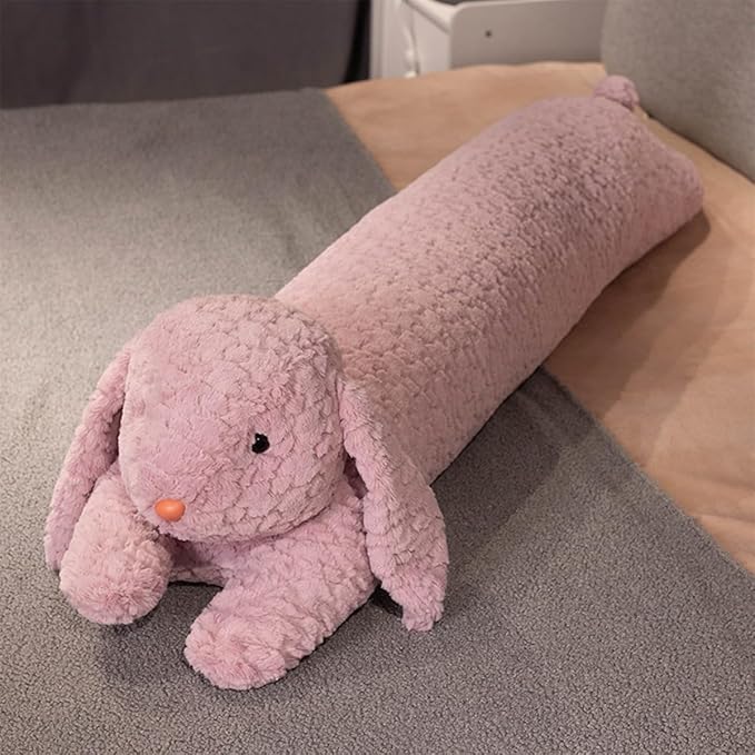 FEEZUSH Rabbit Plush Pillow - 47 inch Long Plush Toy - Birthday, Christmas, Valentine's Day Gift for Kids
