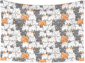 ENSFTF Pet Blanket,Warming Ultra Soft Warming Mat for Indoor Pet Beds & Furniture Reversible Blanket Machine Washable 27.6 * 19.7Inch,Cute Animals Pattern