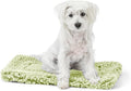 PELZIN Stoutwool Indestructible Dog Bed - Fluffy Chew Proof Dog Crate Pad - Tough Kennel Pad for Aggressive Chewers - Ideal for Extra Small Breeds & Fits 22-Inch Crate - 21"x12", Gleam