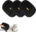 RAINPOT 2025 Upgraded Pet Hair Removal Glove |Double-Sided – Reusable Grooming & Bathing Glove for Dogs and Cats |Soft Silcone Touch |Easy Deshedding and Cleaning Mitt (Black, 3 PCS)