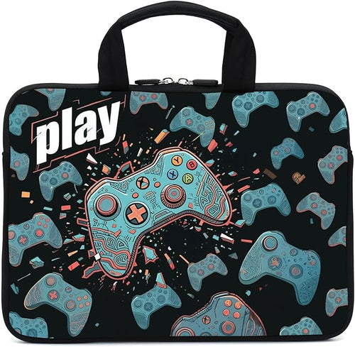 AMARY laptop sleeves 11.6" 12" Laptop Handle Bag Neoprene Notebook Carrying Pouch Chromebook Sleeves case (Games-1)