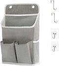 Someteth Hanging Basket for Organizing, Wall Organizer with Pockets and Over The Door Organizer，Can for Home, Closet, Office and Camper (1 Grey)