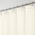 OWENIE Cream Shower Curtain, Stall Small Waffle Weave Heavy Fabric Shower Curtains for Narrow Size Bathroom, Waterproof Soft Hotel Spa Luxury Bath Curtain Set, Machine Washable, Cream, 36x72 Inch