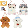 Punch Needle kit-4,Embroidery kit for Beginners,Punch Needle Kits Adults Beginner,Needles, Curved Scissors, a Tool Storage Box, Yarn, Easy-to-Follow Instructions, and Tutorial Videos(Cats and Dogs)